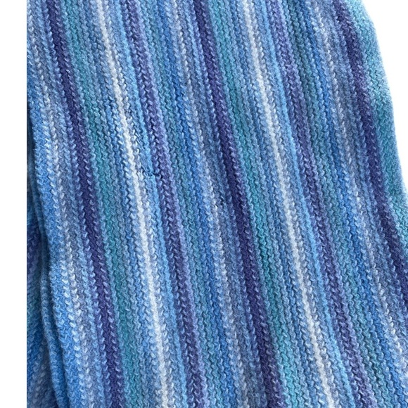 Vintage William Brunton Hand Knits, Made in Scotland, 100% Lambswool Scarf - Picture 5 of 6